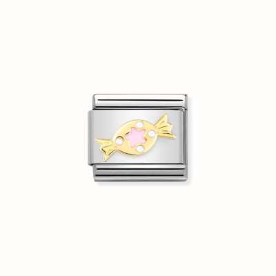 Nomination COMPOSABLE CLASSIC LINK PINK SWEET IN 18K GOLD & ENAMEL 030272/72
