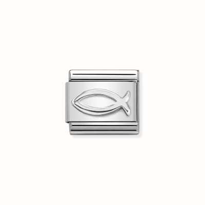 Nomination COMPOSABLE LINK ICHTHYS FISH IN STERLING SILVER 330106/03