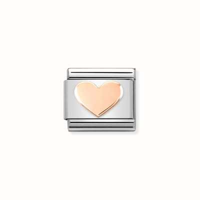 Nomination COMPOSABLE LINK STAINLESS STEEL ROSE GOLD HEART 430104/37