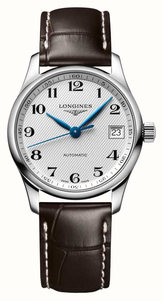 LONGINES Master Collection | Silver Dial | Brown Leather Strap ...