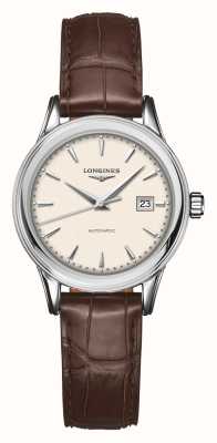 LONGINES Flagship | Beige Dial | Brown Leather Strap L43744792