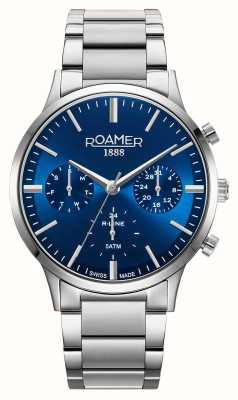 Roamer R-Line Multifunction | Blue Dial | Stainless Steel Bracelet 718982 41 45 70