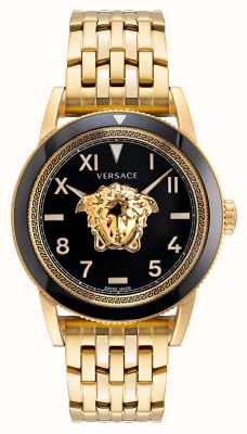 Versace V-PALAZZO (43mm) Black Dial / Gold PVD Stainless Steel VE2V00322