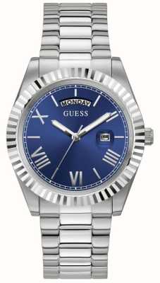 Guess Men's Connoisseur | Blue Dial | Stainless Steel Bracelet GW0265G7
