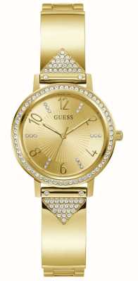 Guess Women's Tri Luxe | Gold Dial | Gold Stainless Steel Bracelet GW0474L2