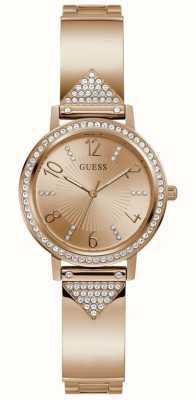 Guess Women's Tri Luxe | Rose Gold Dial | Rose Gold Stainless Steel Bracelet GW0474L3