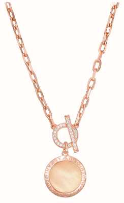 Emporio Armani Women's Necklace | Rose Gold-Tone Sterling Silver | Mother of Pearl EG3562221