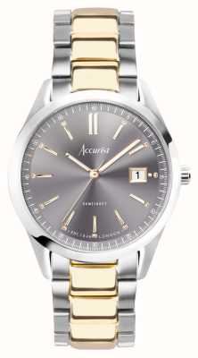 Accurist Everyday Mens | Grey Dial | Two Tone Steel Bracelet 74013