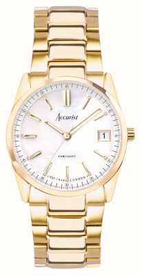 Accurist Everyday Womens | Mother Of Pearl Dial | Gold PVD Steel Bracelet 74005