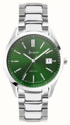 Accurist Everyday Mens | Green Dial | Stainless Steel Bracelet 74007