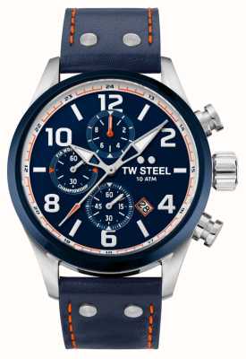 TW Steel Volante World Rally Championship Chronograph Special Edition (45mm) Blue Dial / Blue Leather Strap VS90