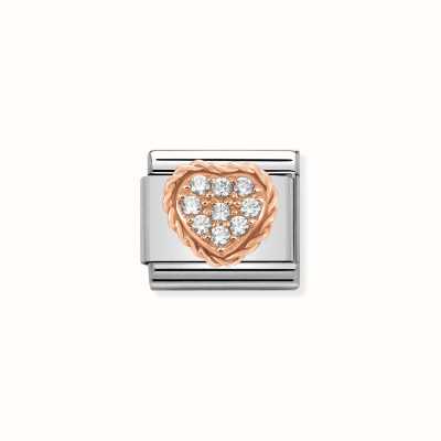 Nomination CLASSIC COMPOSABLE LINK Heart with Gemstones 430312/02