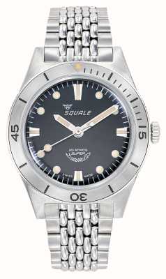 Squale Super-Squale (38mm) Sunray Black Dial / Stainless Steel Bracelet SUPERSSBK.AC