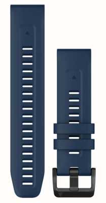 Garmin QuickFit® 22 Watch Strap Only - Captain Blue With Black Stainless Steel Hardware 010-13111-31