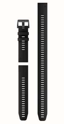 Garmin QuickFit® 22 Watch Strap Only - Black Silicone (3-piece Dive Set) 010-13113-02