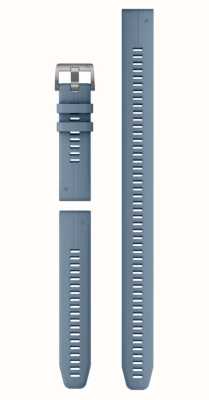 Garmin QuickFit® 22 Watch Strap Only - Hurricane Blue Silicone (3-piece Dive Set) 010-13113-01