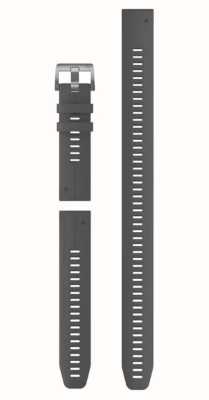 Garmin QuickFit® 22 Watch Strap Only - Slate Grey Silicone (3-piece Dive Set) 010-13113-00