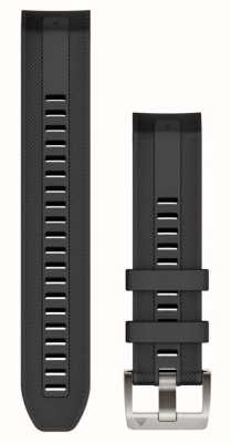Garmin Quickfit® 22 MARQ Watch Strap Only - Black Silicone Strap 010-13225-00