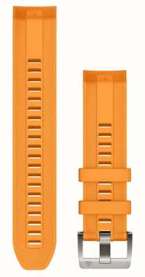 Garmin Quickfit® 22 MARQ Watch Strap Only - Spark Orange Silicone Strap 010-13225-04