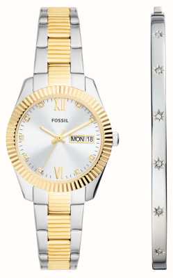 Fossil Scarlette | Gift Set | Stainless Steel Watch | Bracelet ES5253SET