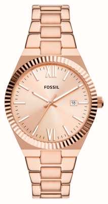 Fossil Scarlette | Rose Gold Dial | Rose Gold Stainless Steel Bracelet ES5258