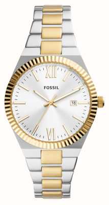Fossil Scarlette | Silver Dial | Two-Tone Stainless Steel Bracelet ES5259