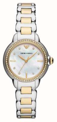 Emporio Armani Women's | Mother-of-Pearl Dial | Two-Tone Stainless Steel Bracelet AR11524