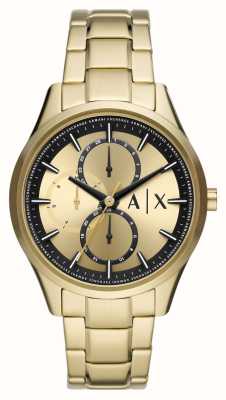Armani Exchange Men's | Gold Dial | Gold Stainless Steel Bracelet AX1866