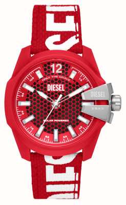 Diesel Baby Chief | Red and Black Dial | Red Recycled Ocean Plastic Strap DZ4619