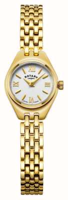 Rotary Balmoral | White Dial | Gold Stainless Steel Bracelet LB05128/70
