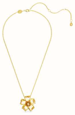 Swarovski Florere Necklace | Gold-Tone Plated | Yellow Crystals 5650570