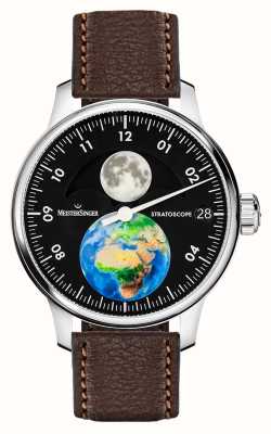 MeisterSinger Edition Best Friends MS Luna Automatic Limited Edition (250 Pieces) Brown Vegan Leather Strap ED-STBF902