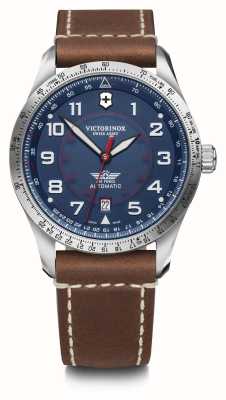 Victorinox Airboss Mechanical (42mm) Blue Dial / Brown Leather 241887