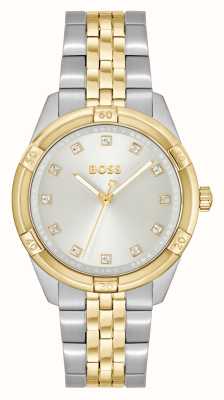 BOSS Women's Rhea | Silver Dial | Two Tone Stainless Steel Bracelet 1502700