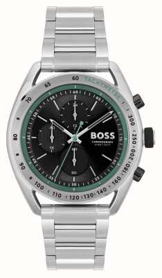 BOSS Men's Centre Court | Black Chronograph Dial | Stainless Steel Bracelet 1514023