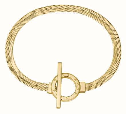 BOSS Jewellery Women's Zia Bracelet | Gold IP Stainless Steel | Toggle Closure 1580487