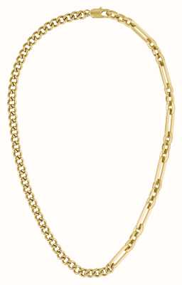 BOSS Jewellery Men's Mattini Necklace | Gold IP Stainless Steel | Chain 1580452