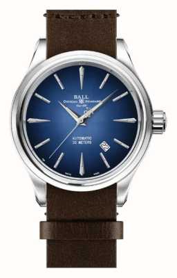 Ball Watch Company Trainmaster Legend Automatic Watch, 40 Mm, Blue, Leather NM9080D-L1J-BE