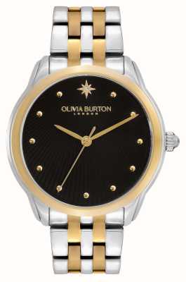Olivia Burton Timeless Classics Celestial Starlight | Black Dial | Two Tone Stainless Steel Bracelet 24000049
