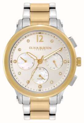Olivia Burton Sports Luxe | Mother-of-Pearl Dial | Two Tone Stainless Steel Bracelet 24000053