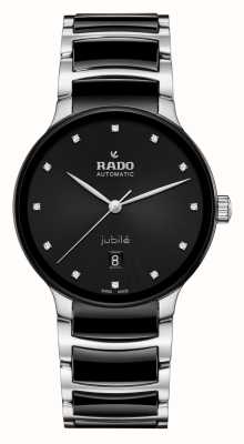 RADO Centrix Diamonds Automatic (39.5mm) Black Dial / Black High-Tech Ceramic & Stainless Steel R30018742
