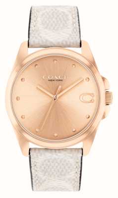 Coach Women's Greyson | Gold Dial | Beige Leather Strap 14504113