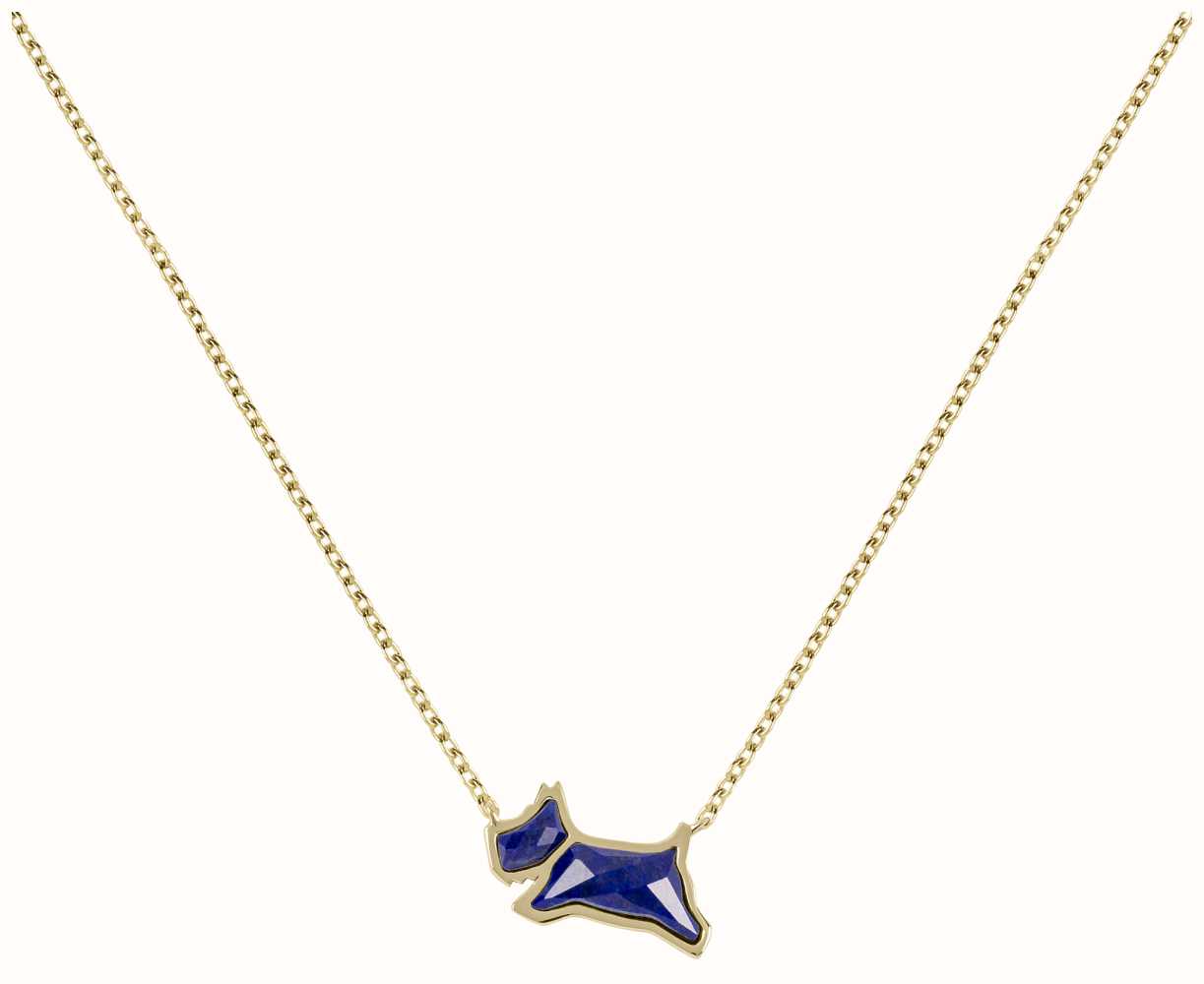 Radley Jewellery Blue Crystal Dog Necklace | Gold Tone RYJ2376 - First ...