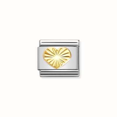 Nomination Composable Classic SYMBOLS Steel Gold Heart 030149/51