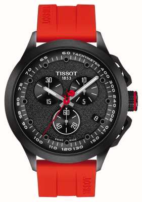 Tissot T-Race Cycling Vuelta Special Edition (45mm) Black Dial / Red Rubber Strap Set T1354173705104