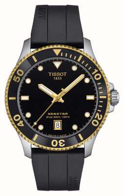 Tissot Seastar 1000 | Black Dial | Black Rubber Strap T1204102705100
