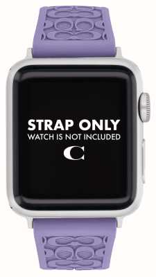 Coach Apple Watch Strap (38/40/41MM) Purple Silicone Strap 14700195