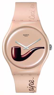 Swatch Magritte | LA TRAHISON DES IMAGES BY RENE MAGRITTE SO29Z124