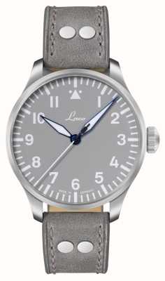 Laco Augsburg Grau Automatic (42mm) Grey Dial / Grey Leather Strap 862158