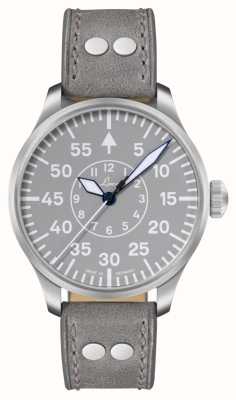 Laco Aachen Grau Automatic (42mm) Grey Dial / Grey Leather Strap 862159